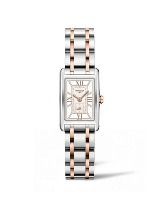 Longines - L5.255.5.75.7  DolceVita 20.8 Quartz Stainless Steel - Pink Gold / Two-Tone Roman / Roman