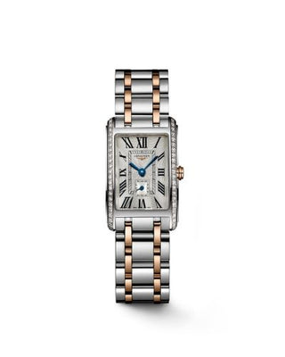 Longines - L5.255.5.79.7  DolceVita 20.8 Quartz Stainless Steel - Pink Gold / Silver - Roman / Roman