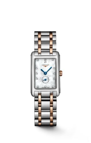 Longines - L5.255.5.87.7  DolceVita 20.5 Quartz Stainless Steel - Pink Gold / MOP / Bracelet