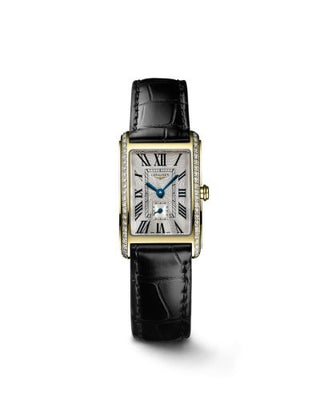 Longines - L5.255.7.71.0  DolceVita 20.5 Quartz Yellow Gold - Diamond / Silver - Roman