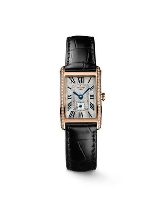 Longines - L5.255.9.71.0  DolceVita 20.5 Quartz Pink Gold  / Diamond / Silver - Roman