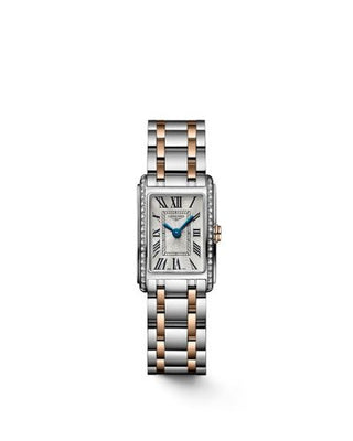 Longines - L5.258.5.79.7  DolceVita 17.4 Quartz Stainless Steel - Pink Gold - Diamond / Silver / Bracelet