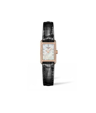 Longines - L5.258.9.87.0  DolceVita 17.7 Quartz Pink Gold - Diamond / MOP