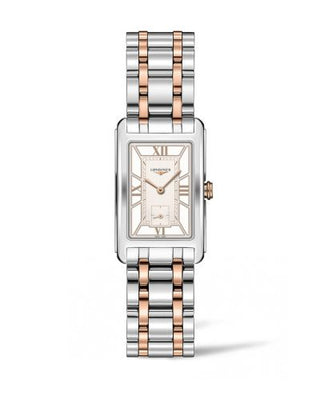 Longines - L5.512.5.75.7  DolceVita 23 Quartz Stainless Steel - Pink Gold Gold / Two-Tone Roman / Bracelet