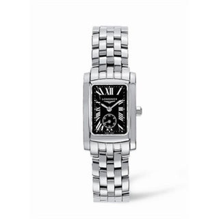 Longines - L5.155.4.79.6  DolceVita 20 Quartz Stainless Steel Black Roman