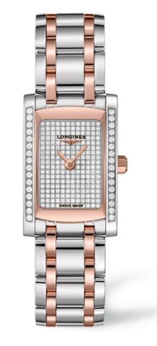 Longines - L5.155.5.00.7  DolceVita 20 Quartz Two Tone Pink Diamond