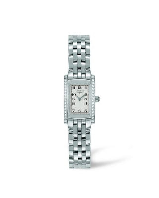 Longines - L5.158.0.73.6  DolceVita 16 Quartz Stainless Steel Diamond Arabic