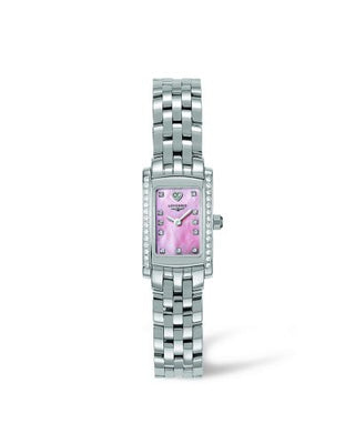 Longines - L5.158.0.93.6  DolceVita 16 Quartz Stainless Steel Diamond Pink