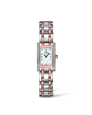 Longines - L5.158.5.89.7  DolceVita 16 Quartz Two Tone Pink Diamond