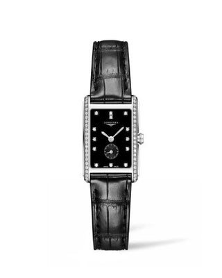 Longines - L5.255.0.57.0  DolceVita 20.5 Quartz Stainless Steel / Diamond / Black