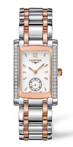 Longines - L5.502.5.19.7  DolceVita 22 Quartz Two Tone Pink Diamond