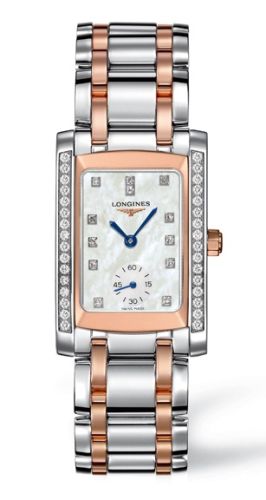 Longines - L5.502.5.89.7  DolceVita 22 Quartz Two Tone Pink Diamond