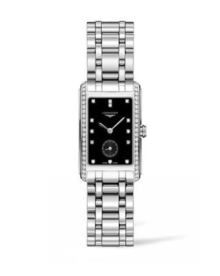 Longines - L5.512.0.57.6  DolceVita 23 Quartz Stainless Steel / Diamond / Black / Bracelet