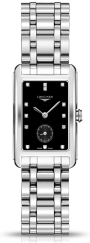 Longines - L5.512.4.57.6  DolceVita 23 Quartz Stainless Steel / Black / Bracelet