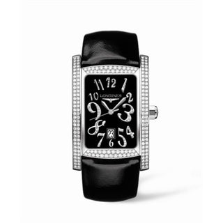 Longines - L5.686.0.57.2  DolceVita XL Stainless Steel Diamond Black