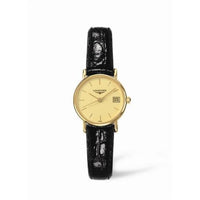 Longines Presence 33.5 Quartz Yellow Gold / White - Roman (L7.490.6.32.2)