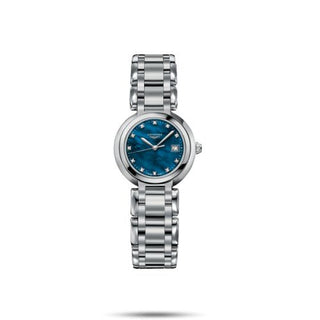 Longines - L8.110.4.98.6  PrimaLuna Quartz 26.5 Stainless Steel / Blue MOP / Bracelet