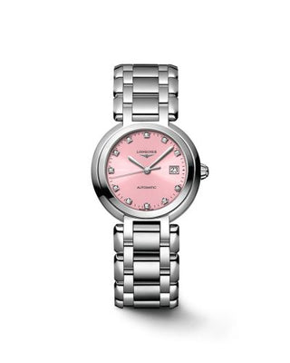 Longines - L8.113.4.99.6  PrimaLuna Automatic 30 Stainless Steel / Pink / Bracelet