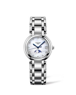 Longines - L8.115.4.87.6  PrimaLuna 30.5 Quartz Moonphase Stainless Steel / MOP / Bracelet