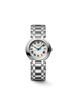 Longines - L8.120.4.71.6  PrimaLuna Quartz 26.5 Stainless Steel / Silver - Roman / Bracelet