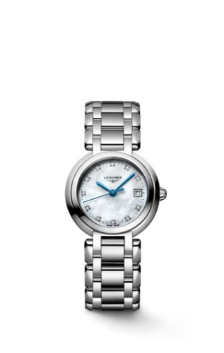 Longines - L8.120.4.87.6  PrimaLuna Quartz 26.5 Stainless Steel / MOP - Diamond / Bracelet