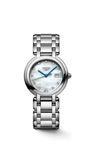 Longines - L8.122.4.87.6  PrimaLuna Quartz 30 Stainless Steel / MOP / Bracelet