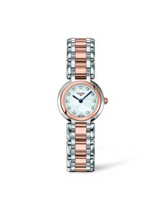 Longines - L8.109.5.87.6  PrimaLuna Quartz 23 Two Tone Pink MOP