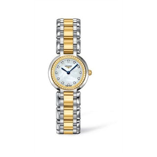 Longines - L8.109.5.97.6  PrimaLuna Quartz 23 Two Tone Diamond MOP