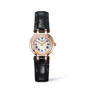 Longines - L8.109.8.78.2  PrimaLuna Quartz 23 Pink Gold Leather