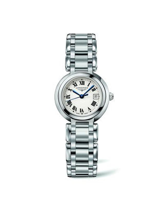 Longines - L8.110.4.71.6  PrimaLuna Quartz 26.5 Stainless Steel / Silver - Roman / Bracelet