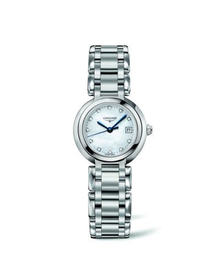 Longines - L8.110.4.87.6  PrimaLuna Quartz 26.5 Stainless Steel / MOP / Bracelet