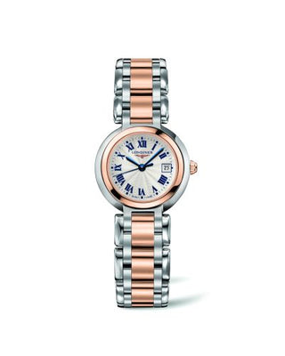 Longines - L8.110.5.78.6  PrimaLuna Quartz 26.5 Stainless Steel / Pink Gold / Silver - Roman / Bracelet