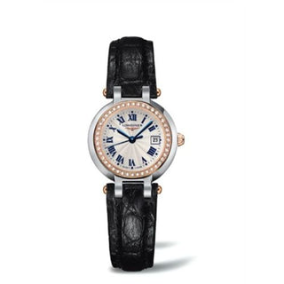 Longines - L8.110.5.79.2  PrimaLuna Quartz 26.5 Stainless Steel / Pink Gold / Diamond / Silver - Roman