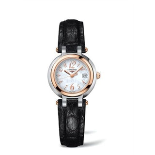 Longines - L8.110.5.83.2  PrimaLuna Quartz 26.5 Stainless Steel / Pink Gold / MOP - Arabic