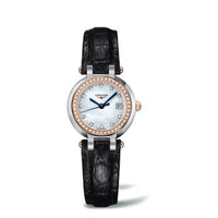 Longines PrimaLuna Quartz 26.5 Stainless Steel / Pink Gold / Diamond / MOP / Bracelet (L8.110.5.89.2)