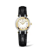 Longines PrimaLuna Quartz 26.5 Stainless Steel / Yellow Gold / Silver - Roman / Bracelet (L8.110.5.90.2)