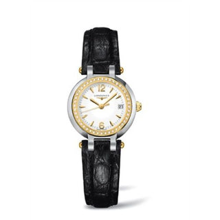 Longines - L8.110.5.94.2  PrimaLuna Quartz 26.5 Stainless Steel / Yellow Gold / Diamond / White