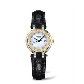 Longines - L8.110.5.97.2  PrimaLuna Quartz 26.5 Stainless Steel / Yellow Gold / Diamond / MOP