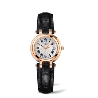 Longines - L8.110.8.78.2  PrimaLuna Quartz 26.5 Pink Gold / Silver - Roman