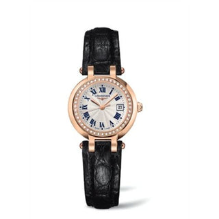 Longines - L8.110.9.78.2  PrimaLuna Quartz 26.5 Pink Gold / Diamond / Silver - Roman