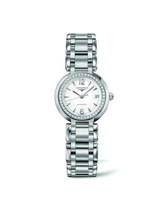 Longines - L8.111.0.16.6  PrimaLuna Automatic 26.5 Stainless Steel / Diamond / White / Bracelet