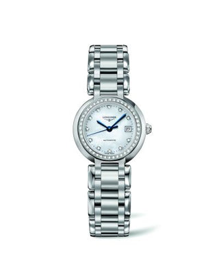 Longines - L8.111.0.87.6  PrimaLuna Automatic 26.5 Stainless Steel / Diamond / MOP / Bracelet