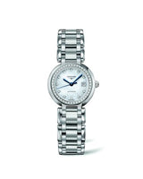 Longines PrimaLuna Automatic 26.5 Stainless Steel / Diamond / Silver - Roman / Bracelet (L8.111.0.87.6)