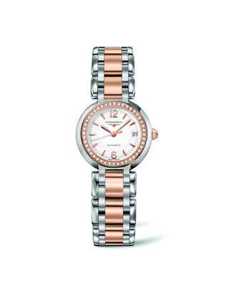 Longines - L8.111.5.19.6  PrimaLuna Automatic 26.5 Two Tone Pink Diamond Arabic