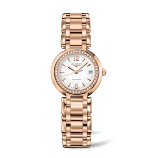 Longines - L8.111.9.16.6  PrimaLuna Automatic 26.5 Pink Gold Diamond Arabic