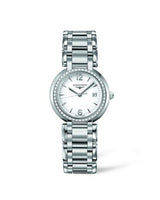 Longines PrimaLuna Quartz 30 Stainless Steel / Diamond / Silver - Roman (L8.112.0.16.6)