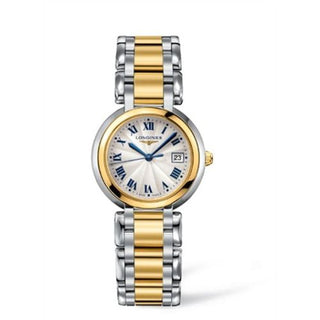 Longines - L8.112.5.91.6  PrimaLuna Quartz 30 Stainless Steel / Yellow Gold / Silver - Roman / Bracelet