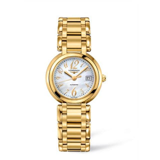 Longines - L8.113.6.83.6  PrimaLuna Automatic 30 Yellow Gold Funky MOP