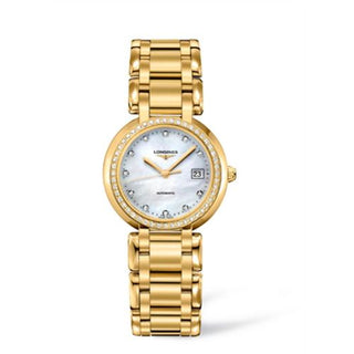 Longines - L8.113.7.87.6  PrimaLuna Automatic 30 Yellow Gold Diamond MOP