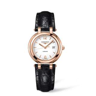 Longines - L8.113.8.16.2  PrimaLuna Automatic 30 Pink Gold Leather Arabic